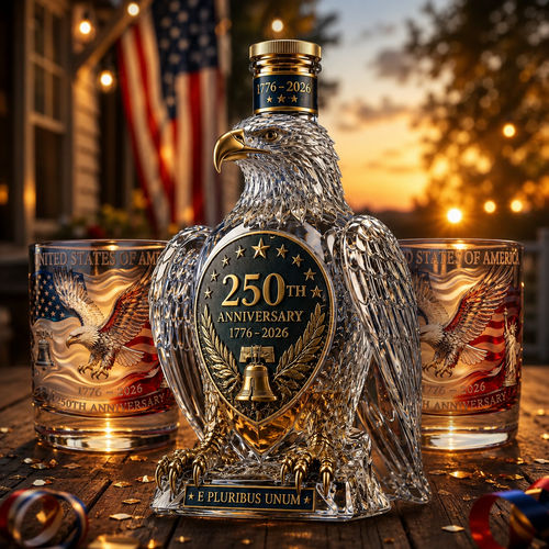 🦅Limited-Time 49% OFF & Free Shipping🔥🦅Hawk Whiskey Bottle&Cup -250th Anniversary Commemorative Bottle&Cup