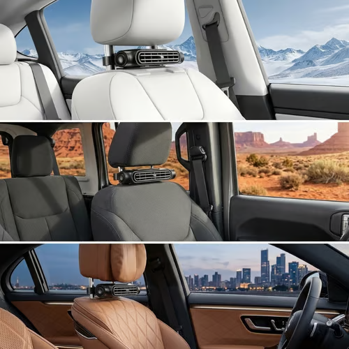 ❄️ Professional Grade Stealth Car Seat Fan-  Invisible Cooling Comfort For Every Drive🚗