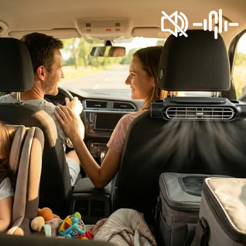 ❄️ Professional Grade Stealth Car Seat Fan-  Invisible Cooling Comfort For Every Drive🚗