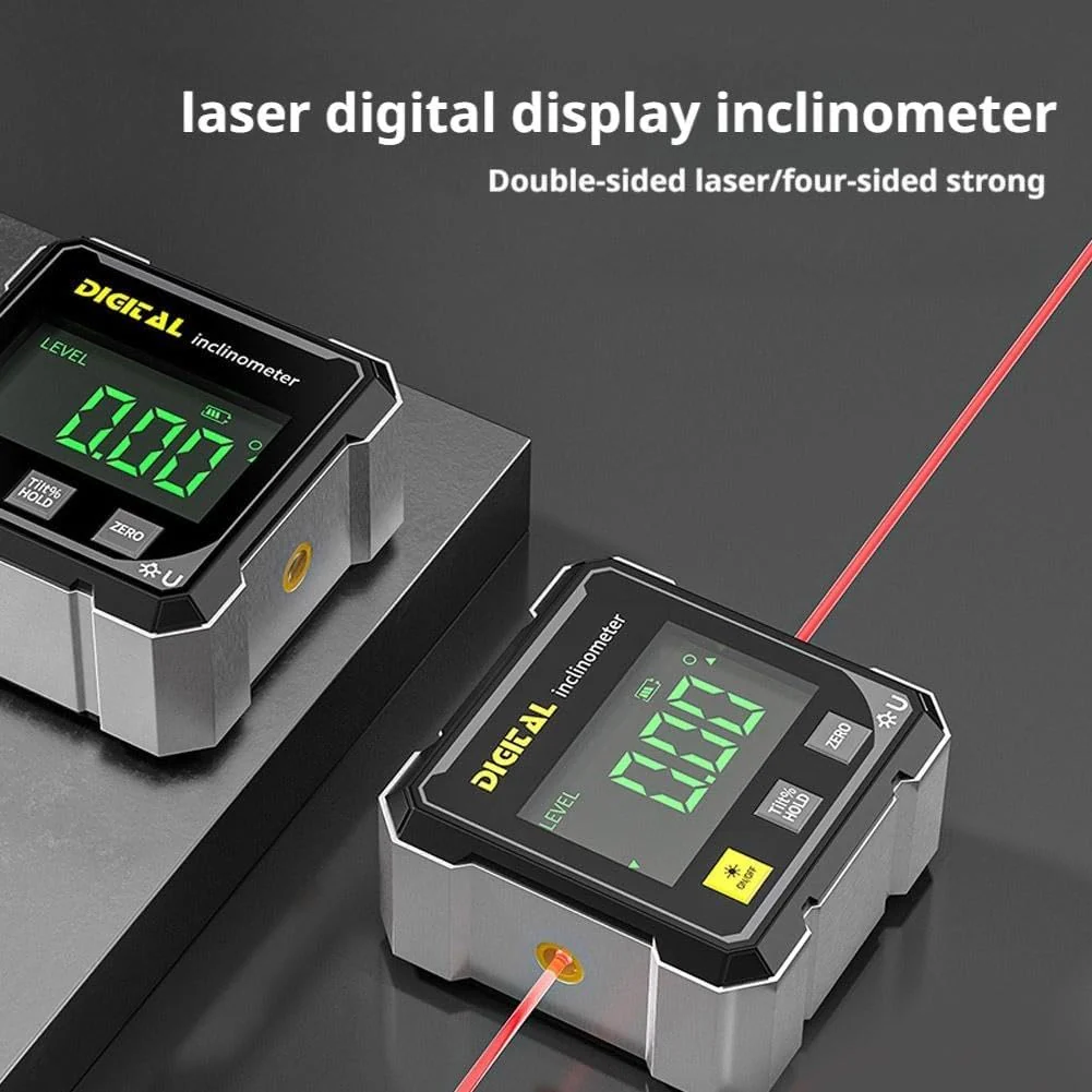 🔥Professional-Grade Digital Laser Angle Finder & Magnetic Protractor Tool