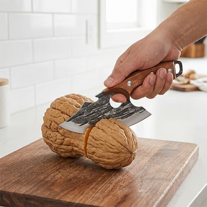 Premium Hand-Forged Chef's Knife & Cleaver Set