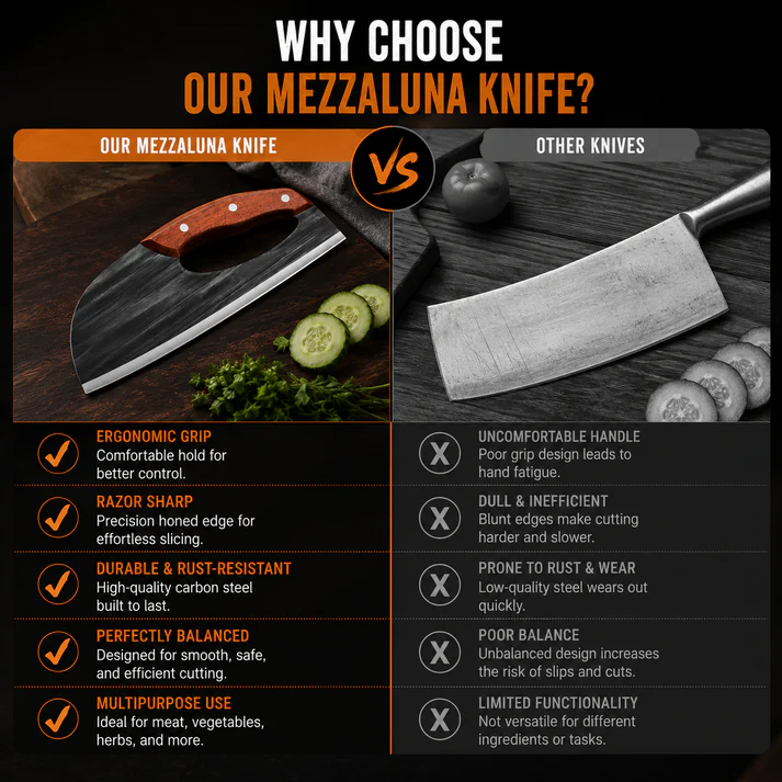 Premium Hand-Forged Chef's Knife & Cleaver Set