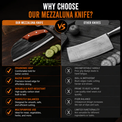 Premium Hand-Forged Chef's Knife & Cleaver Set