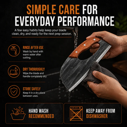 Premium Hand-Forged Chef's Knife & Cleaver Set