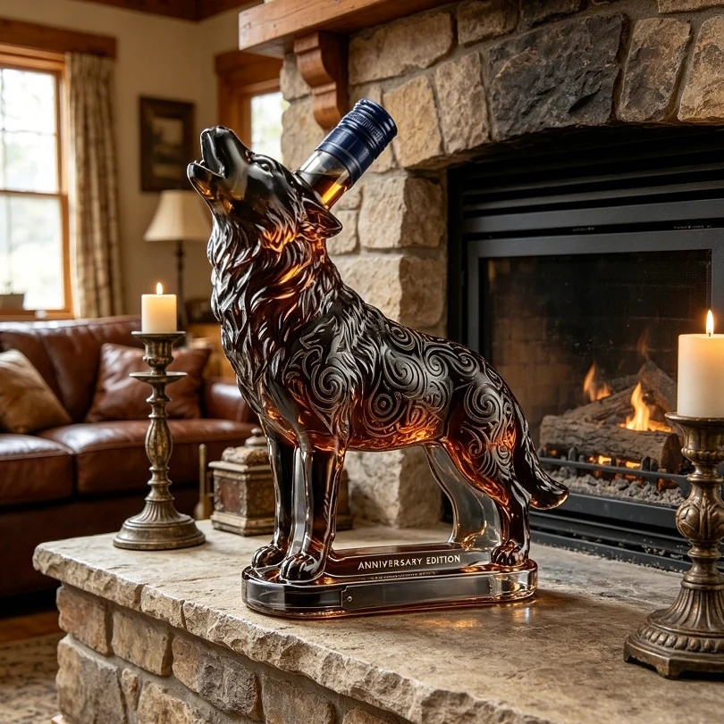🔥Wolf King Whiskey Decanter🍺Limited edition collectible