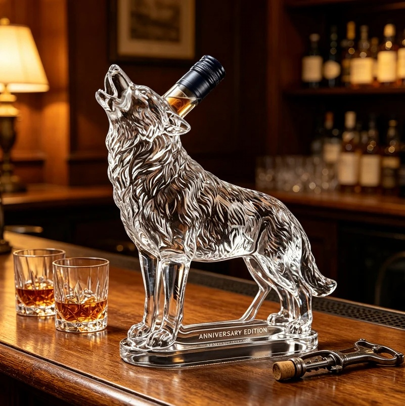 🔥Wolf King Whiskey Decanter🍺Limited edition collectible