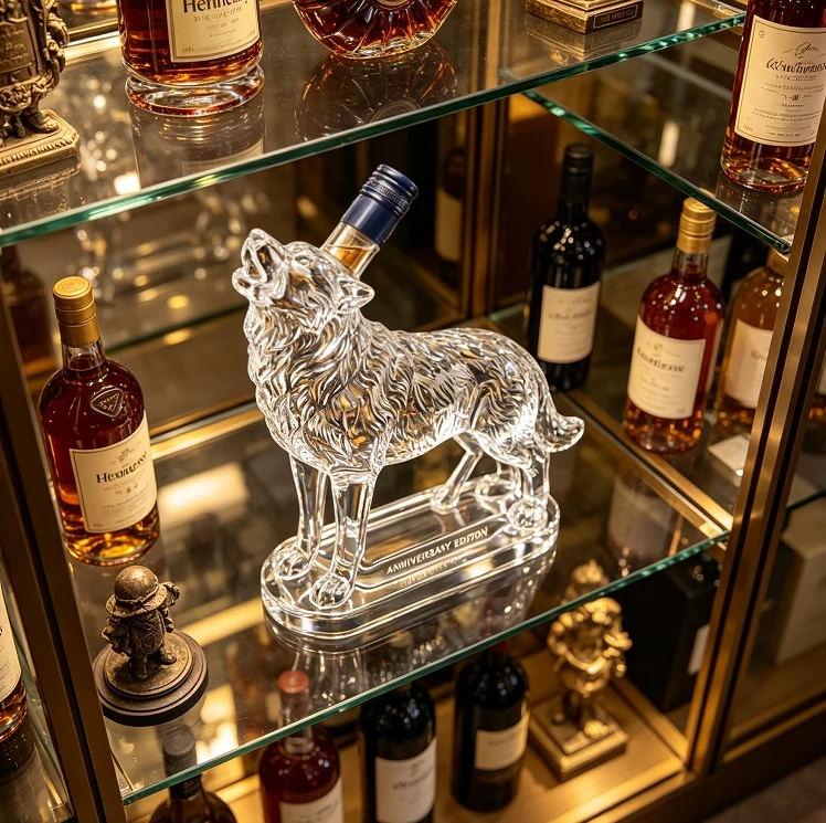 🔥Wolf King Whiskey Decanter🍺Limited edition collectible