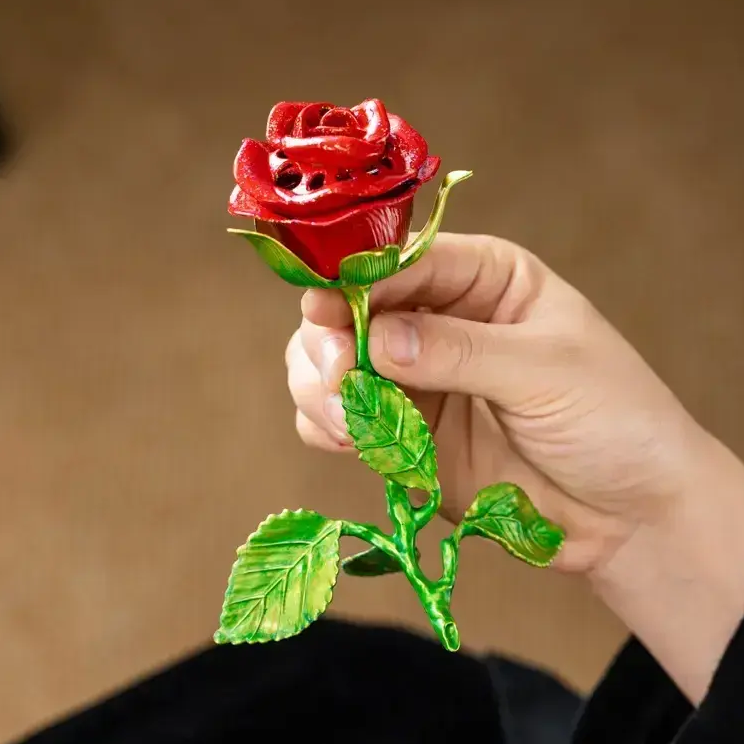 🌹 Vintage Antique Rose-Scented Incense Burner 🧘