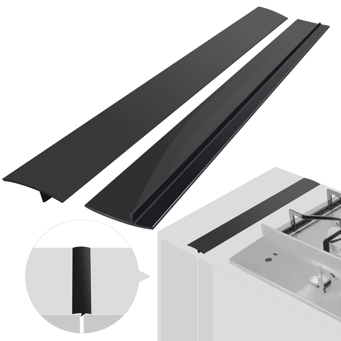 🔥50K+ SOLD! 2-Pack Silicone Stove Gap Covers — Stop Kitchen Messes Instantly