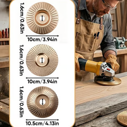 🌟 Premium Tungsten Carbide Wood Carving Wheel for Fast Shaping & Grinding