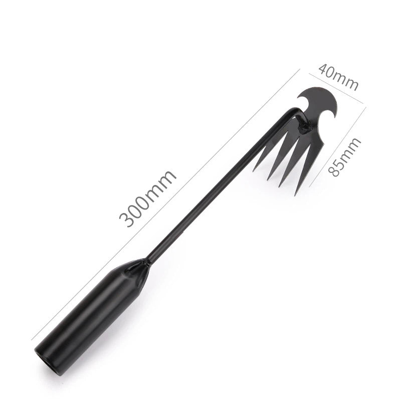 🌿Garden Weed Pulling Tool – Deep Root Weed Remover with 4-Tine Steel Claw