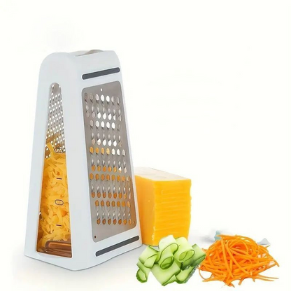 🧀 2-in-1 Cheese Grater Box – Dual-Sided Stainless Steel Grater