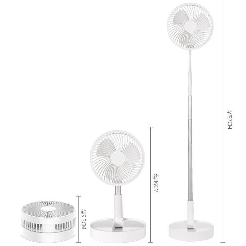 🌀  NOW! 🔋 Telescopic Folding USB Charging Fan – Adjustable height, quiet operation & portable – perfect for desk, travel or outdoor use 💨