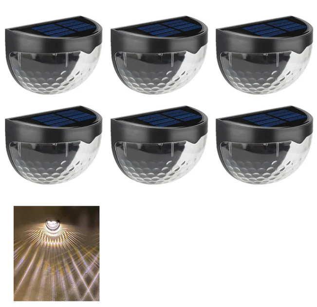 🔥☀️ Solar Step Lights – Waterproof Garden Glow in Warm, White & Color Modes