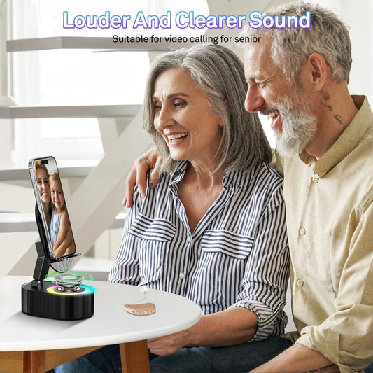 🔥2025 Upgraded Cell Phone Stand with Induction Speaker/Power Bank/Atmosphere Light