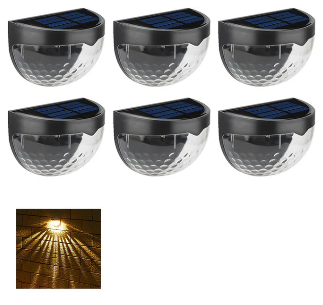 🔥☀️ Solar Step Lights – Waterproof Garden Glow in Warm, White & Color Modes