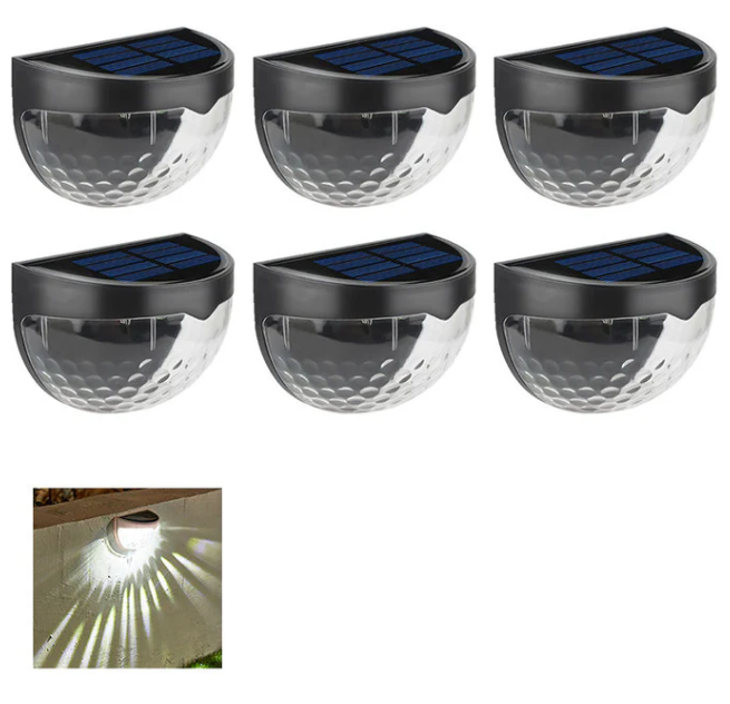 🔥☀️ Solar Step Lights – Waterproof Garden Glow in Warm, White & Color Modes