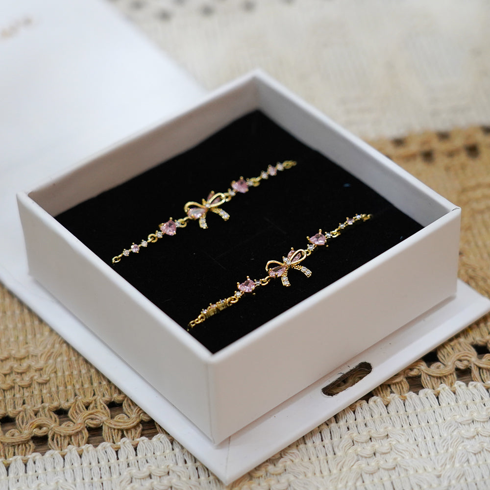 🎀Crystal Bow Bracelet – Elegant Wrist Jewelry with a Romantic Touch