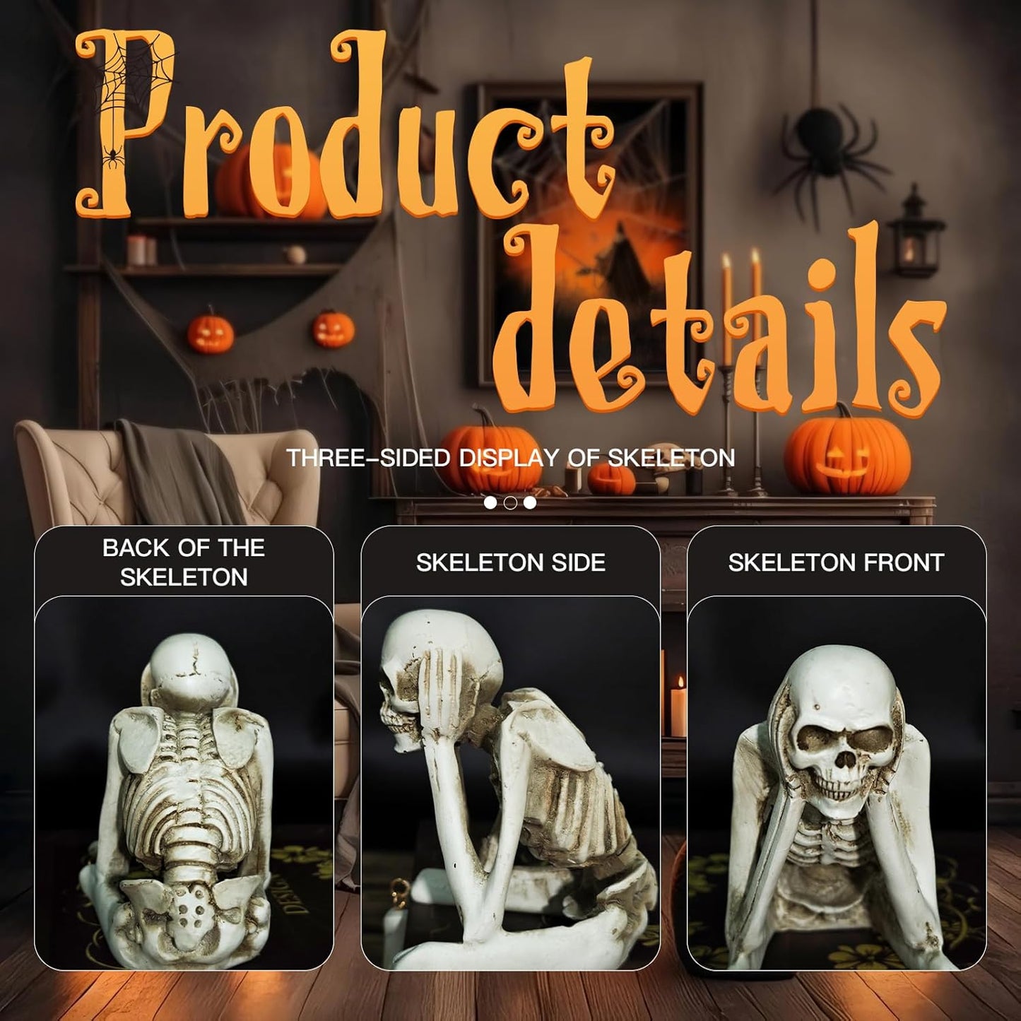 Last day 50% OFF- Halloween Decor (Set of 3 Skeleton)