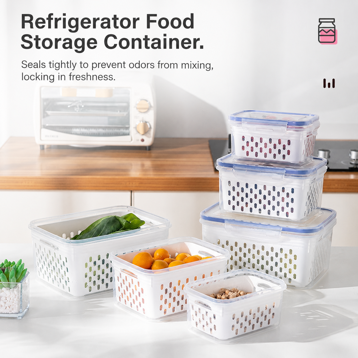 🧊Refrigerator Airtight Food Containers🥗 — Lock in Freshness, Safeguard Your Health🛡️