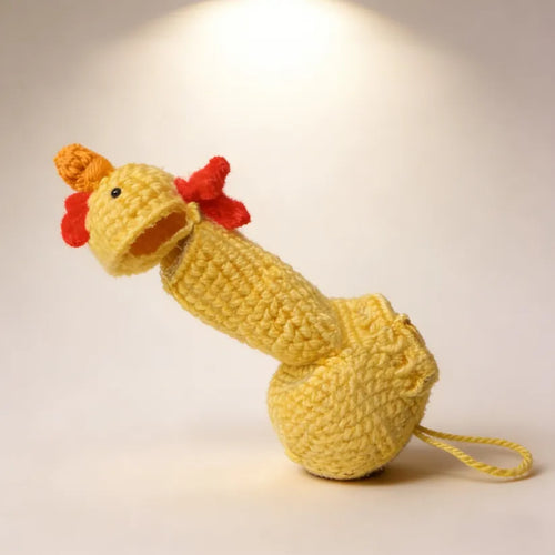 🐔Handmade Crochet Peter Heater🎁Perfect Gag Gift For Men