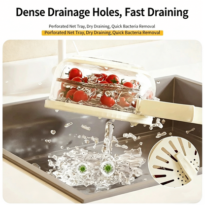🔥2026 Hot Sale🧺 Collapsible Drain Basket with Handle – Wash, Drain & Fresh Storage All-in-One 💧✨