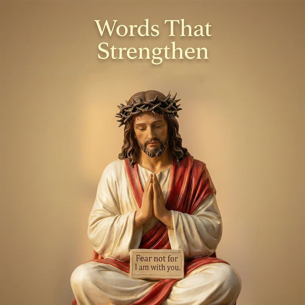 🔥LAST DAY 50% OFF - ✨Handcrafted Jesus Figurine ✝️Peaceful Desk Companions🙏