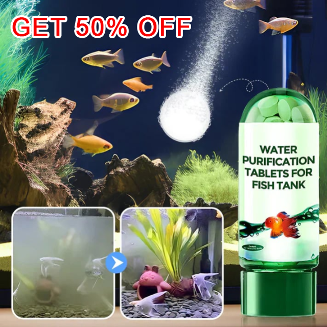 🥳2026 HOT SALE🐠💧 Fish Tank Purification Tablets – Clears Cloudy Water & Reduces Algae Fast