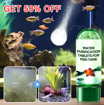 🥳2026 HOT SALE🐠💧 Fish Tank Purification Tablets – Clears Cloudy Water & Reduces Algae Fast