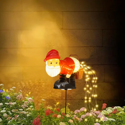 Santa's Funny Solar Lights