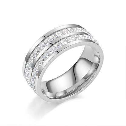💍Rotating Crystal Ring, Relieves Anxiety, Symbolizes Vows & Luck, Waterproof & Fade-Resistant