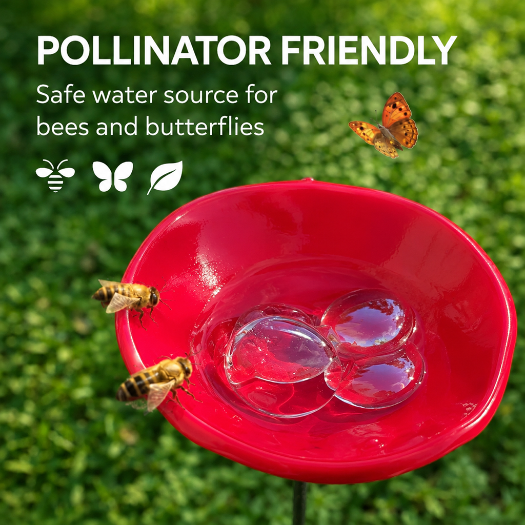 Siteweit! 🐝Bienentwässerungsstation,🦋Schmetterlingspfütze,Kolibri-Trinkbecher 