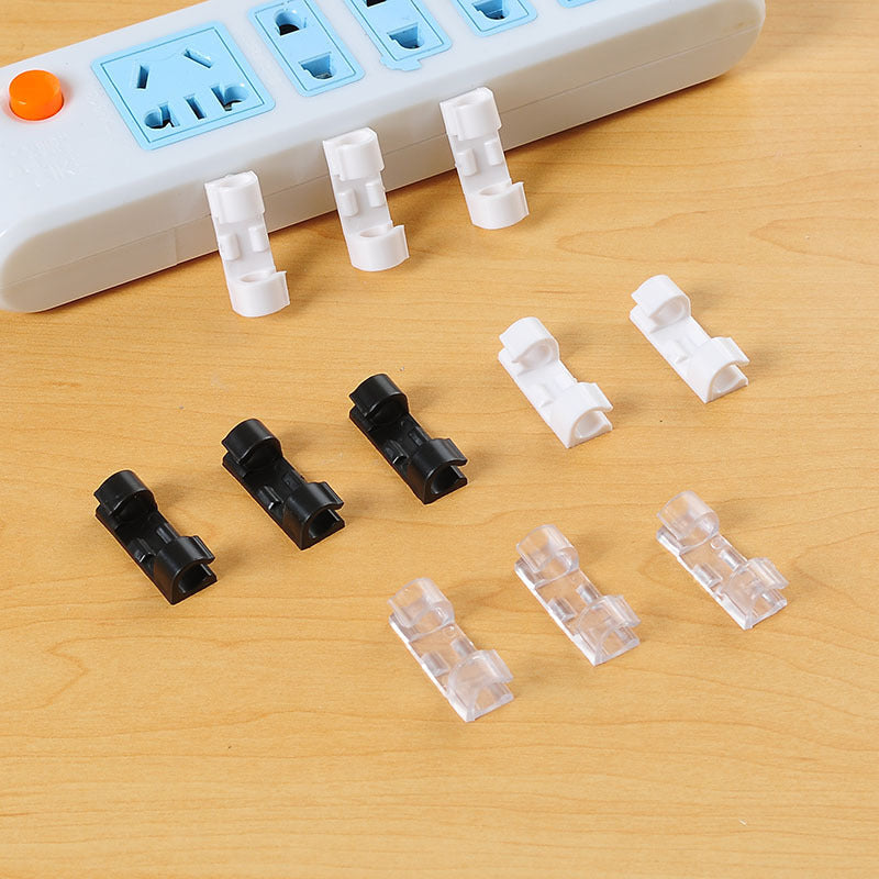 🏠🔌No-Drill Cable Organizer Clips – Strong Hold, Clean Look & Easy Installation