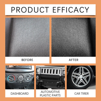 ⚡ 2026 New Upgrade! 🚗🧴Plastic Restorer for Cars – Interior Trim Cleaner, Stain Remover & Deep Black Shine Restoring Spray