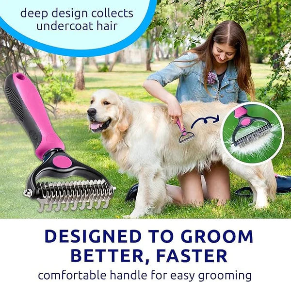 🔥Last Day 60% OFF✨Professional Deshedding Tool For Dogs And Cats🐶🐱