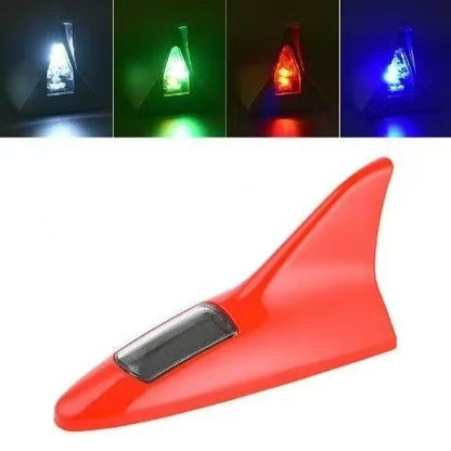 ☀️🦈Solar Shark Fin LED Antenna – Flashing Safety Warning Light for Any Vehicle