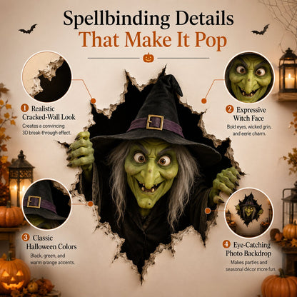 🎃Halloween Break-In 3D Wall Decals