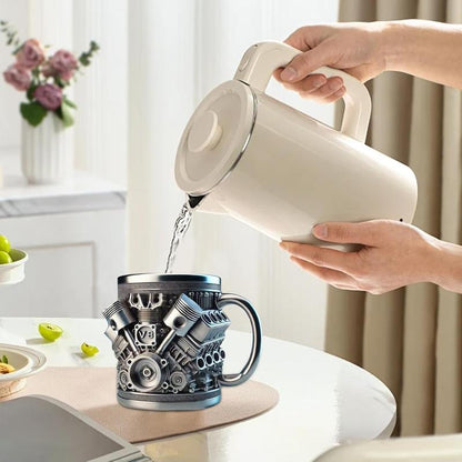 🚗 Mug with V8 engine design 🍵