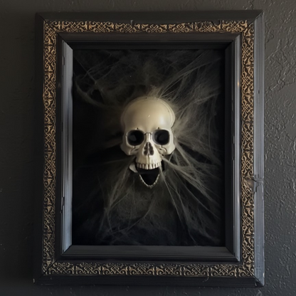 💀Handgefertigter 3D-Totenkopf-Fotorahmen 