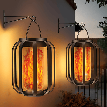 🔥Upgraded Flickering Flame Solar Lantern