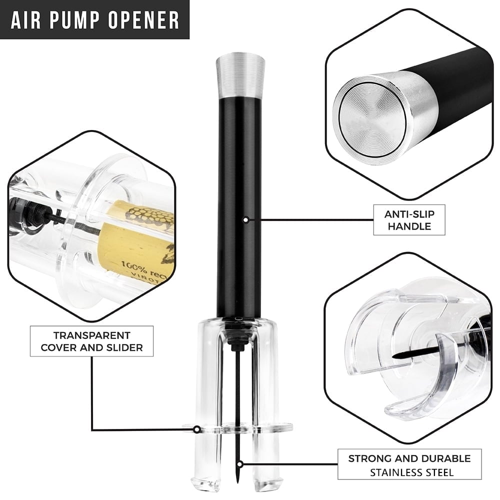 🍷Air Pump Cork Remover Wine Bottle Opener🔥