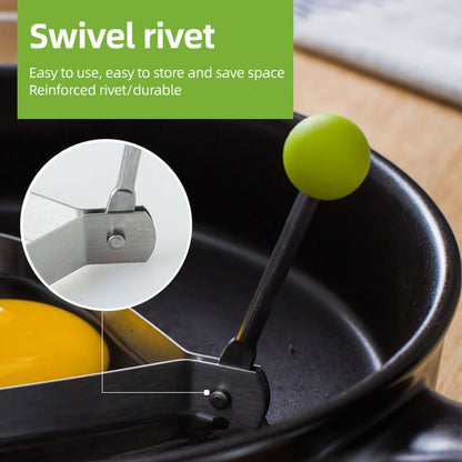 🍳 Premium Stainless Steel Egg Rings Molds – Easy Shaping for Perfect Breakfasts