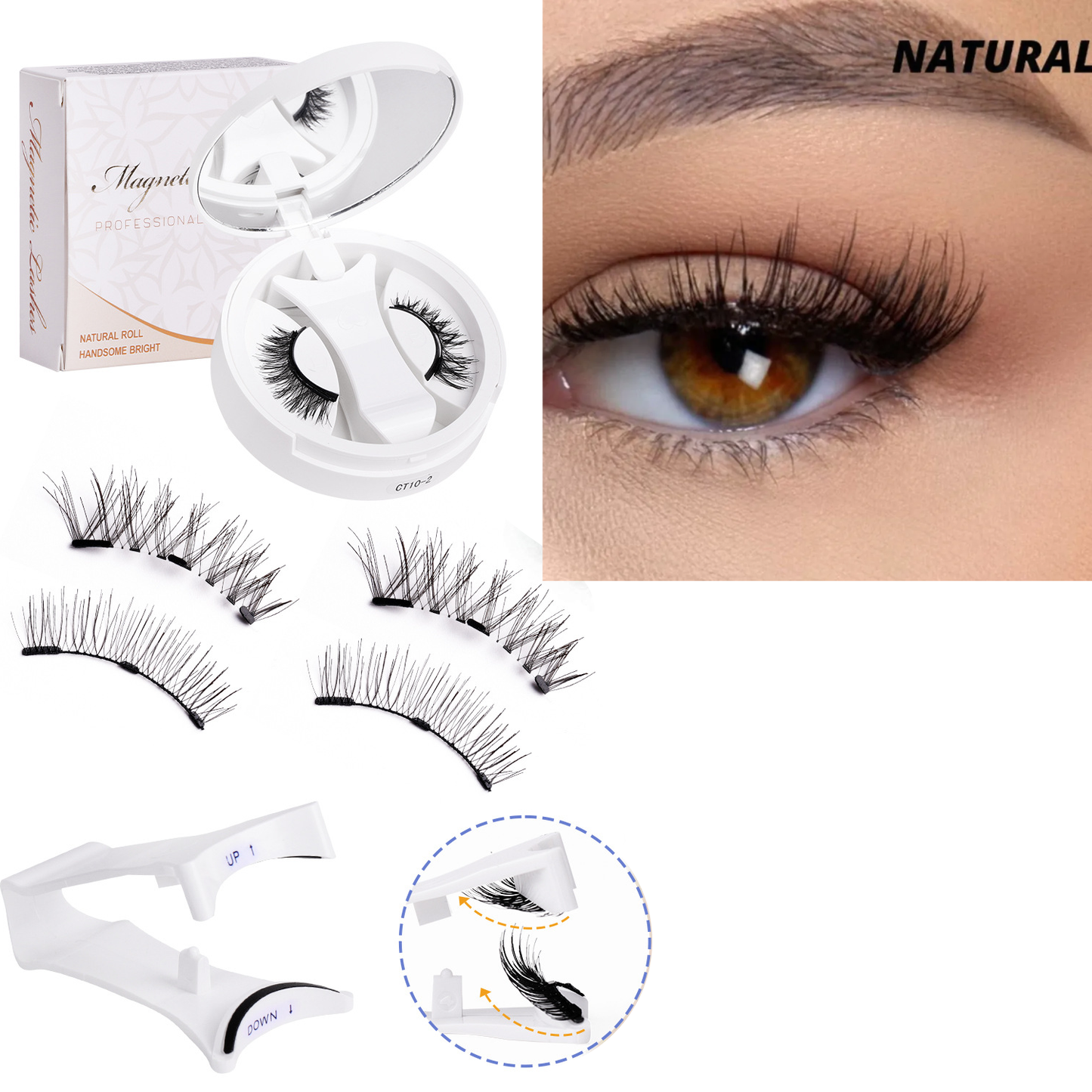🔥Buy 1 Get 1 Free 🎊 Reusable Magnetic Eyelashes
