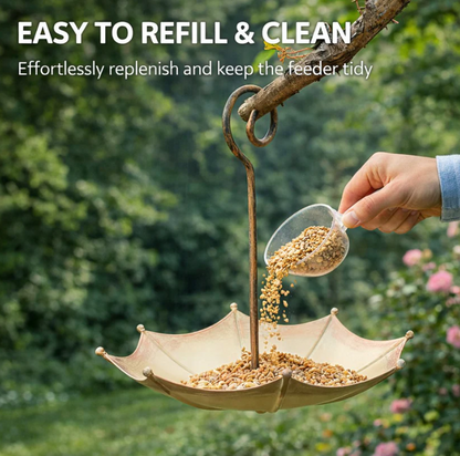 🐦 Mini Umbrella Bird Feeder — Whimsical Garden Charm 🔥