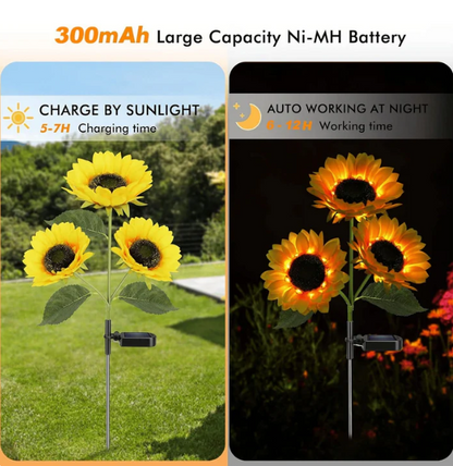 🏆Flash Sale⚡ 50K+ SOLD! 🌻 Solar Sunflower Garden Lights