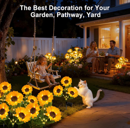 🏆Flash Sale⚡ 50K+ SOLD! 🌻 Solar Sunflower Garden Lights