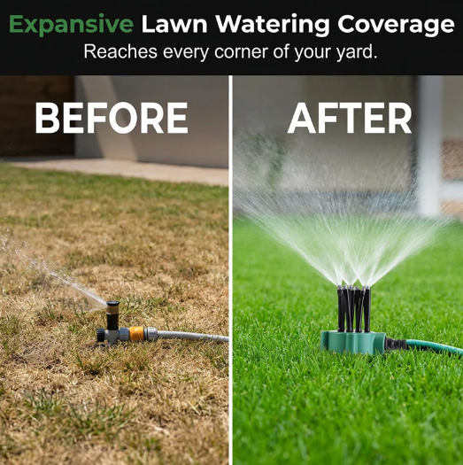 🔥 Premium 360° Adjustable Garden Lawn Sprinkler 💦