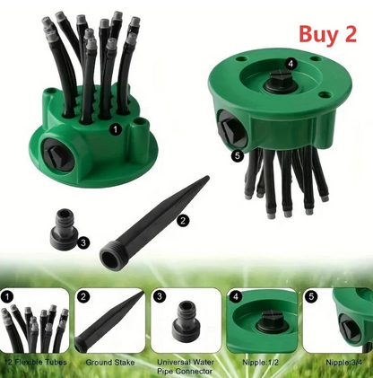 🔥 Premium 360° Adjustable Garden Lawn Sprinkler 💦