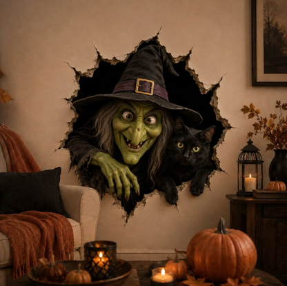🎃Halloween Break-In 3D Wall Decals