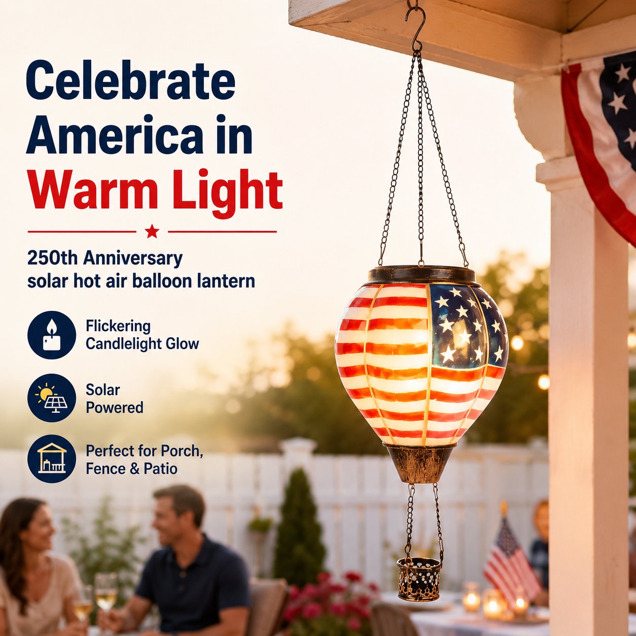 🔥✨250th Anniversary Solar Hot Air Balloon Lantern🏮